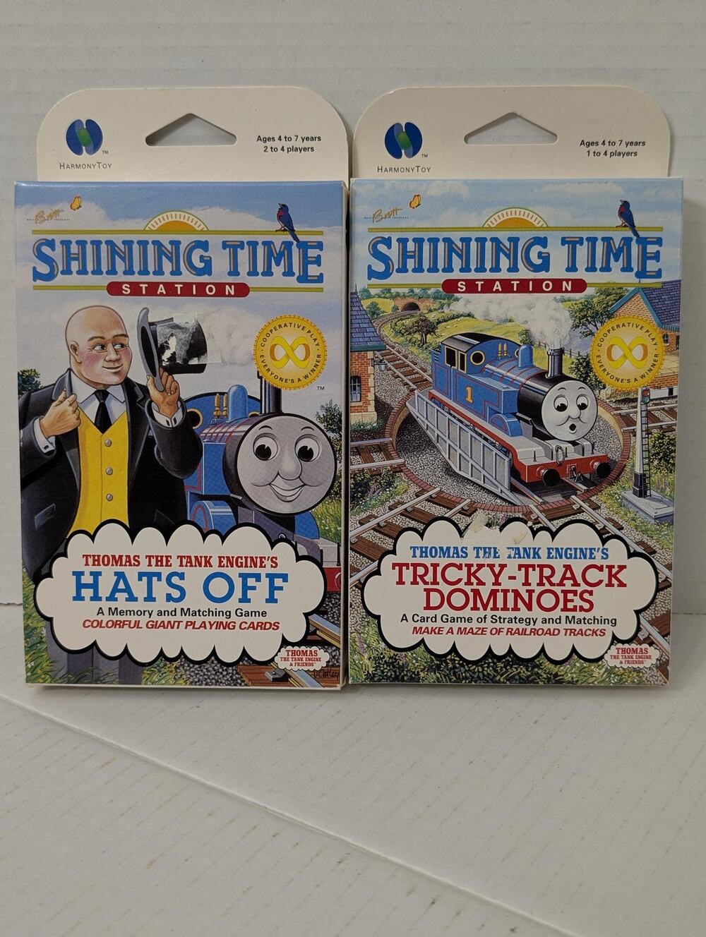1993 Lot of 2 Vintage Shining Time Station Thomas The Tank Engine Harmony Games